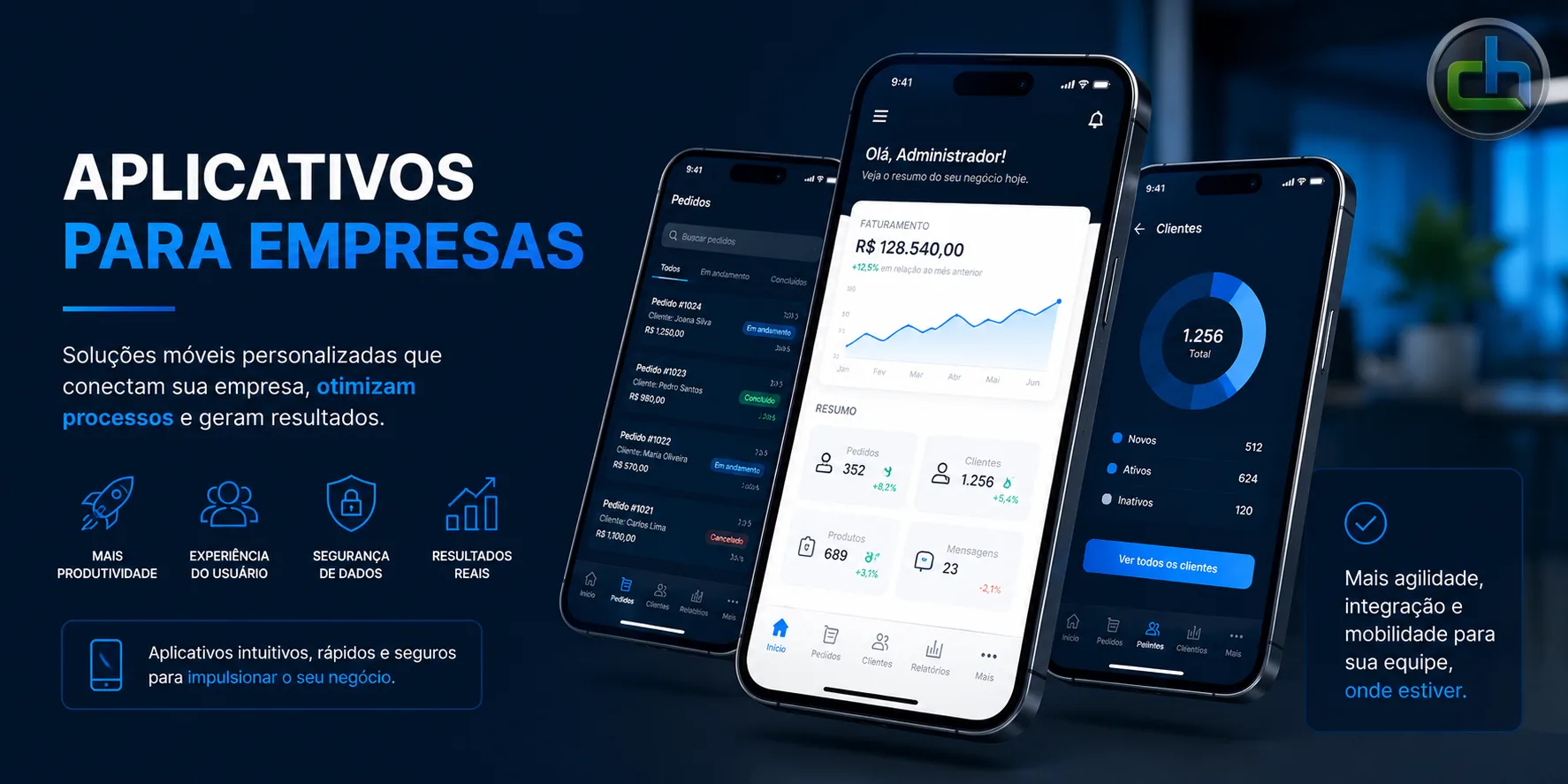 Desenvolvimento de aplicativos para empresas pela Chapada Host