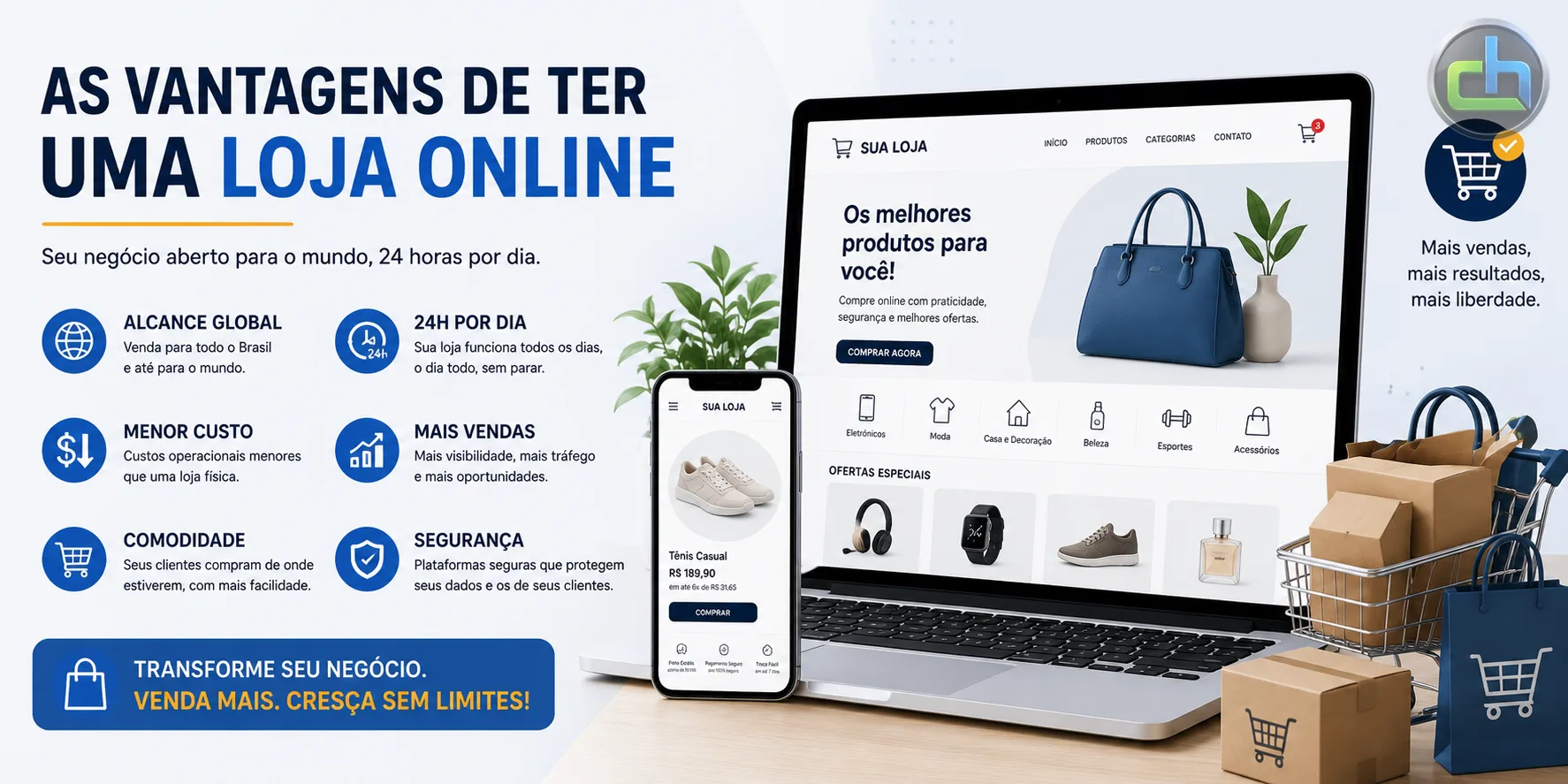 As Vantagens de ter uma Loja Online